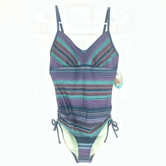 PRANA NWT MOOREA ONE PIECE SWIM ALANTIC PONTOON SM - Picture 3 of 13